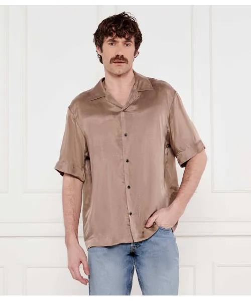 

Рубашка Эспино Loose fit Hugo, коричневый