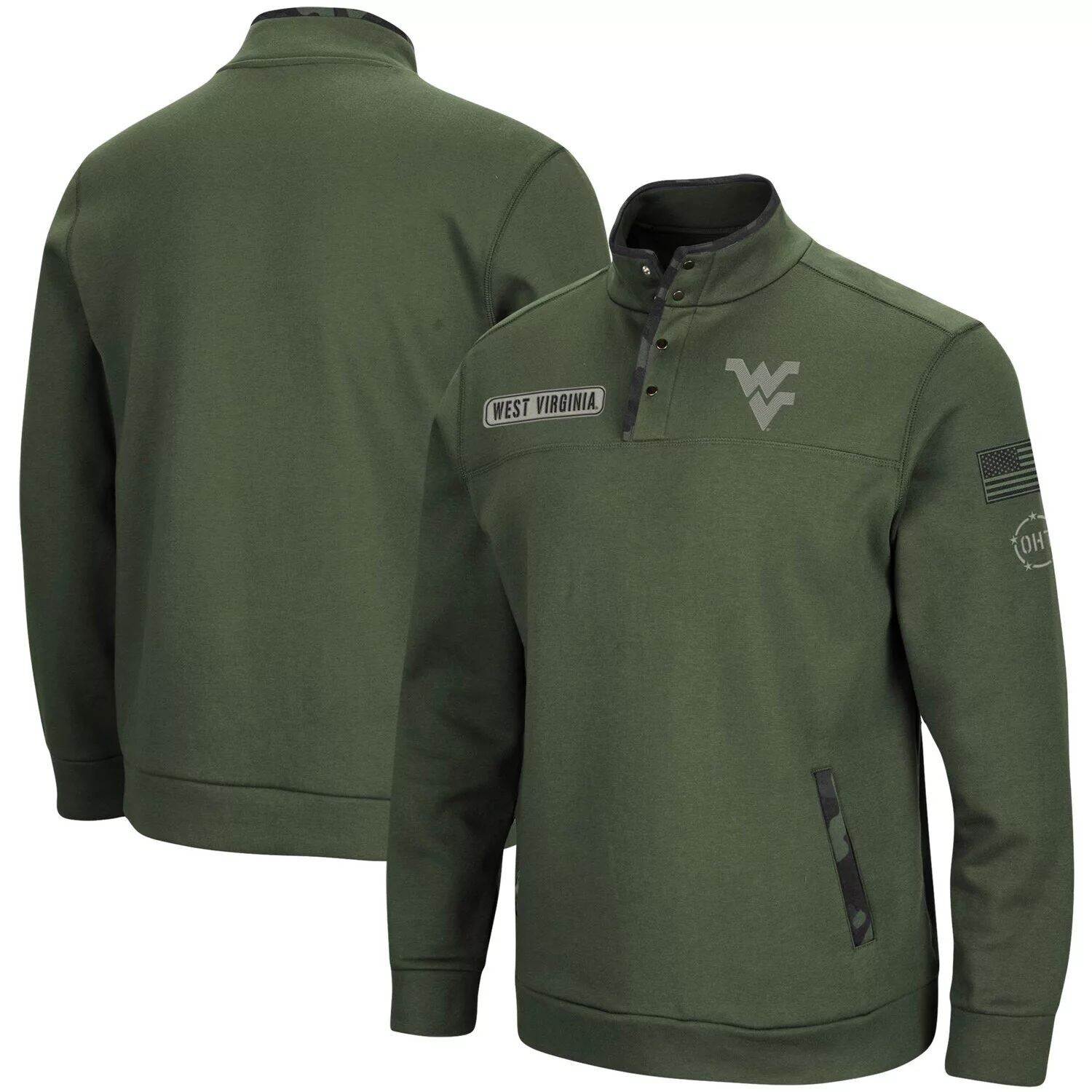 

Мужская оливковая куртка на четверть кнопки West Virginia Mountaineers OHT Military Appreciation Digit Colosseum, Зеленый, Мужская оливковая куртка на четверть кнопки West Virginia Mountaineers OHT Military Appreciation Digit Colosseum