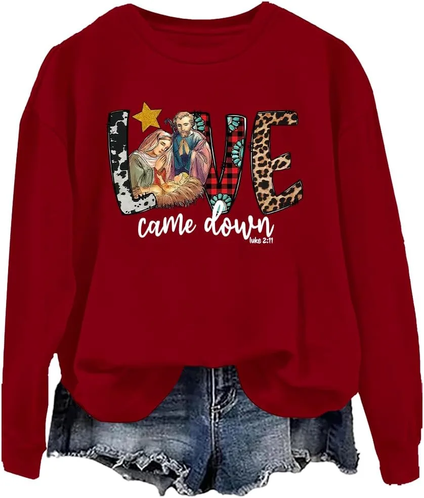 

Толстовка Love Came Down с длинными рукавами для мужчин и женщин woati