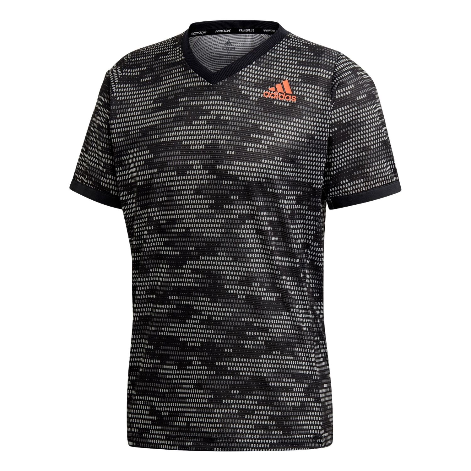 

Теннисный топ мужской черный/оранжево-желтый Adidas