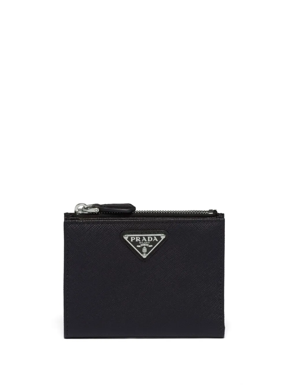 

Кошелек из сафьяновой кожи с логотипом Prada, черный