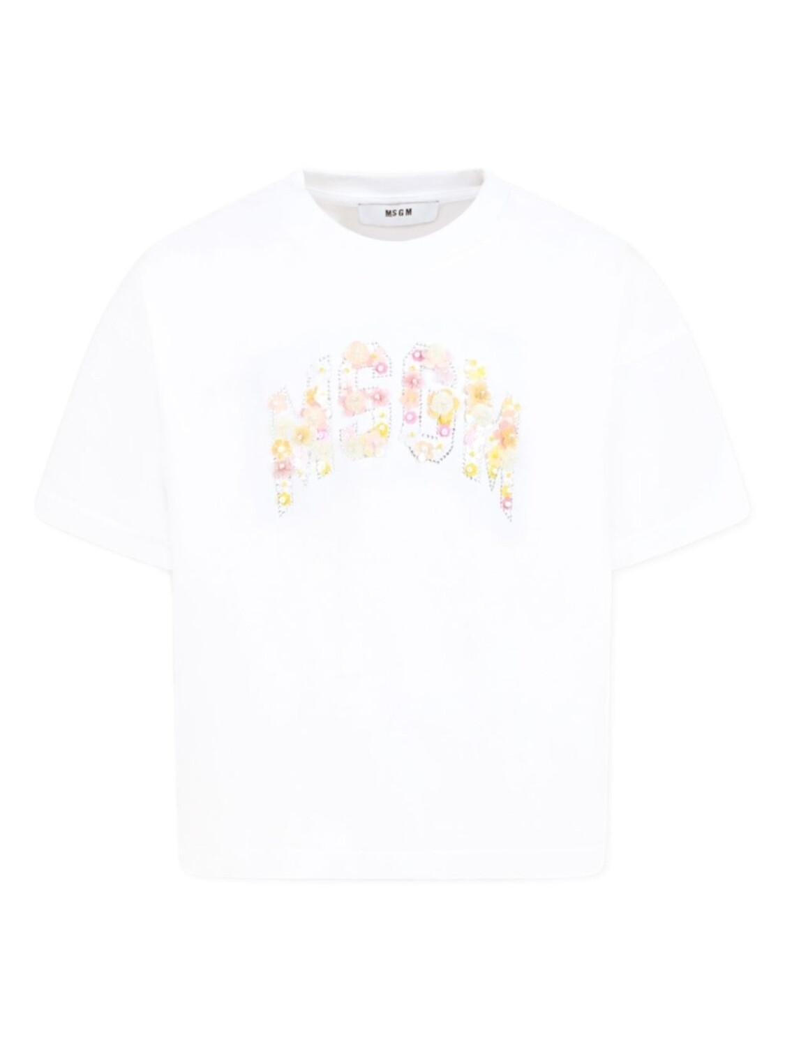 

MSGM Kids футболка с логотипом, белый