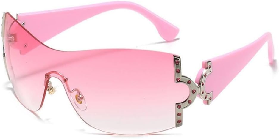 

MUTYNE Модные цельные солнцезащитные очки для женщин, роскошные блестящие хрустальные солнцезащитные очки с защитой от УФ-излучения UV400, разноцветные очки с бриллиантами, Pink