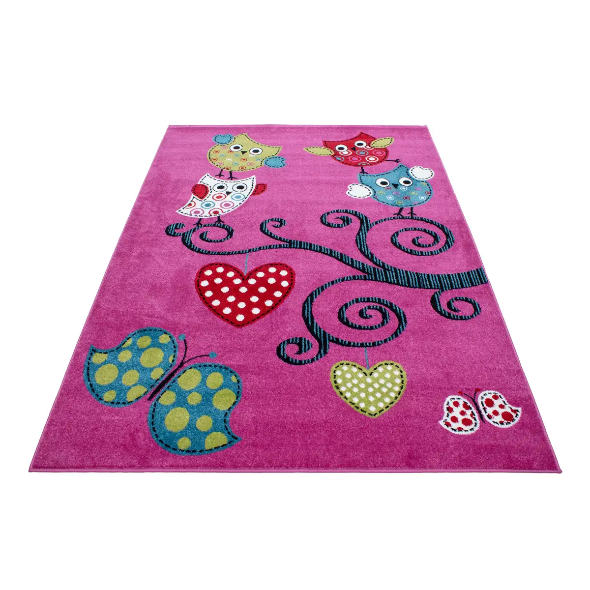 

Ayyildiz Carpets Детский ковер "KIDS 0420", прямоугольный, износостойкий / легко чистится / короткий ворс / мотив совы Ayyildiz Teppiche 120х170 см, цвет LILA