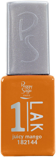 

1LAK Juicy Mango гибридный лак 3в1 5мл Peggy Sage