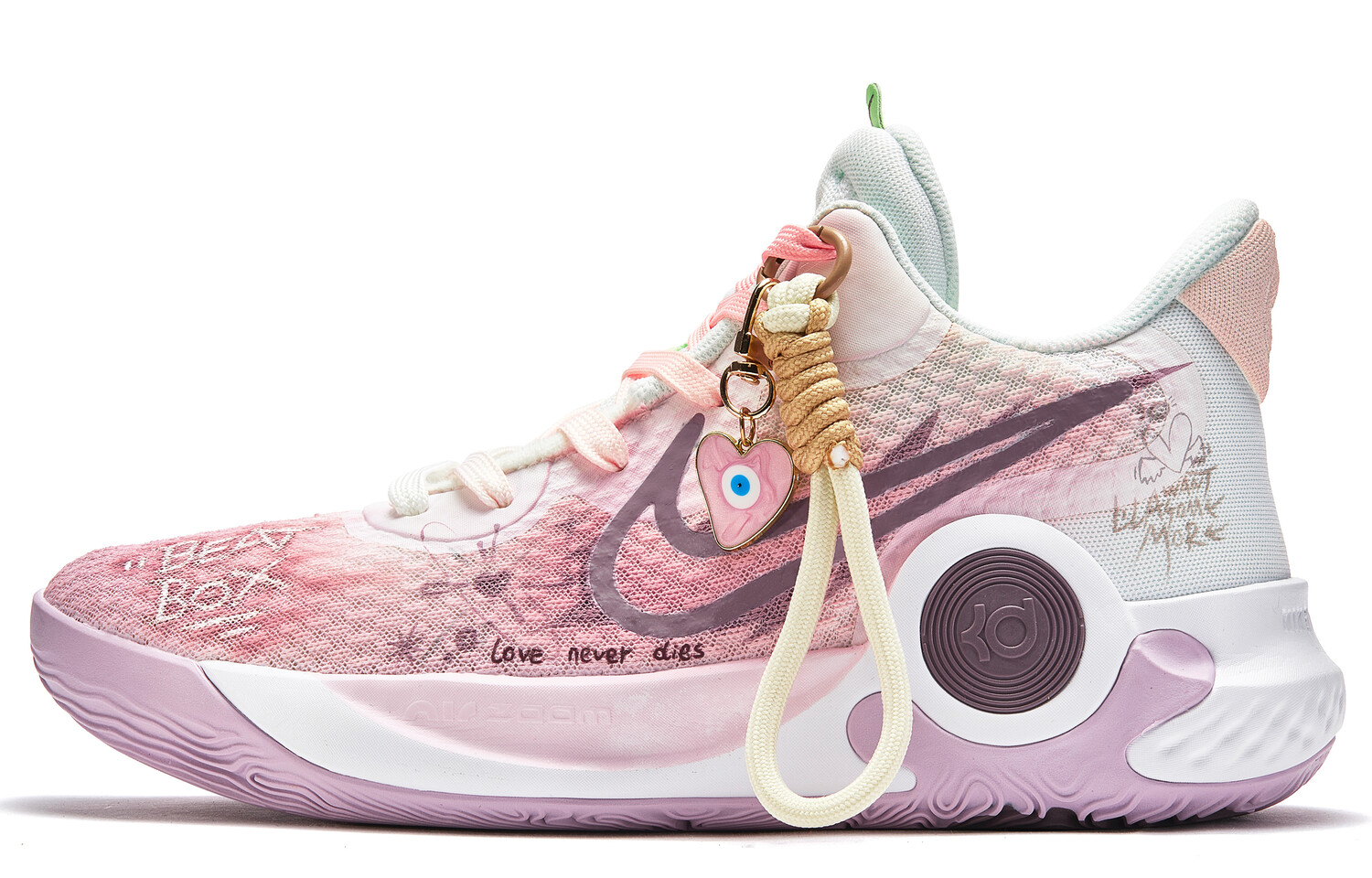 

Кроссовки Nike KD Trey 5 IX Vintage Basketball Shoes Unisex Mid-top Purple White, светло-фиолетовый