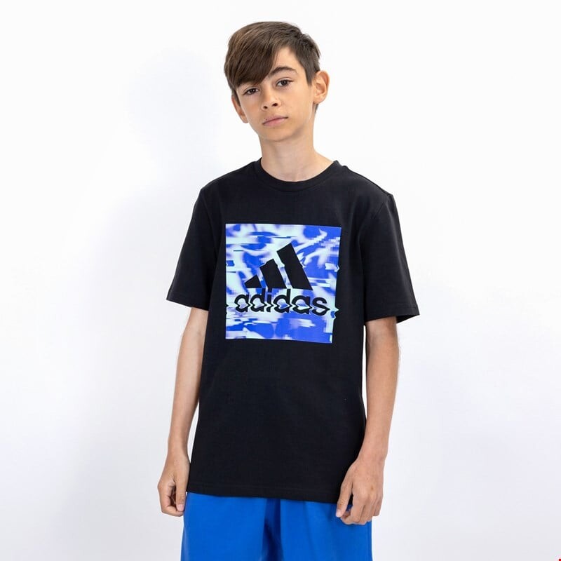

Детская футболка с игровой графикой Adidas, черный