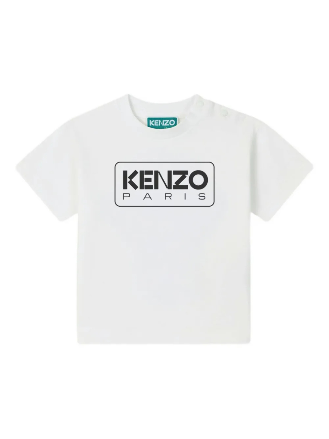 

Футболка Kenzo Kids из хлопка с принтом логотипа, белый