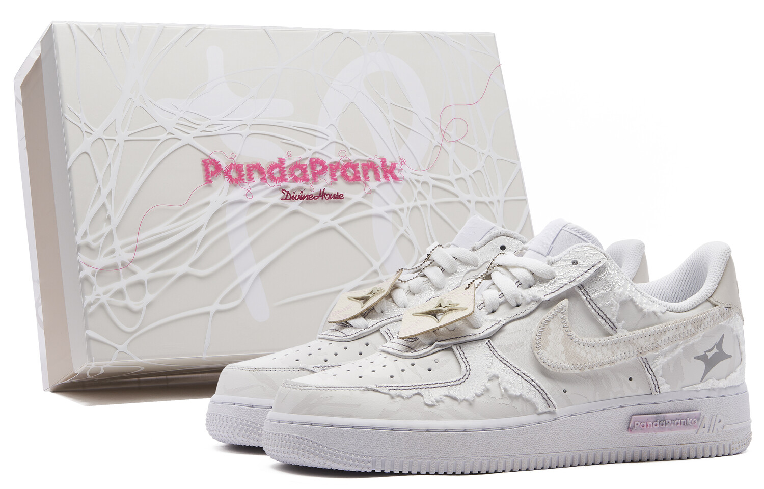 

Кроссовки Nike Air Force 1 Skateboarding Shoes Women's Low-top White/Gray, белый/серый
