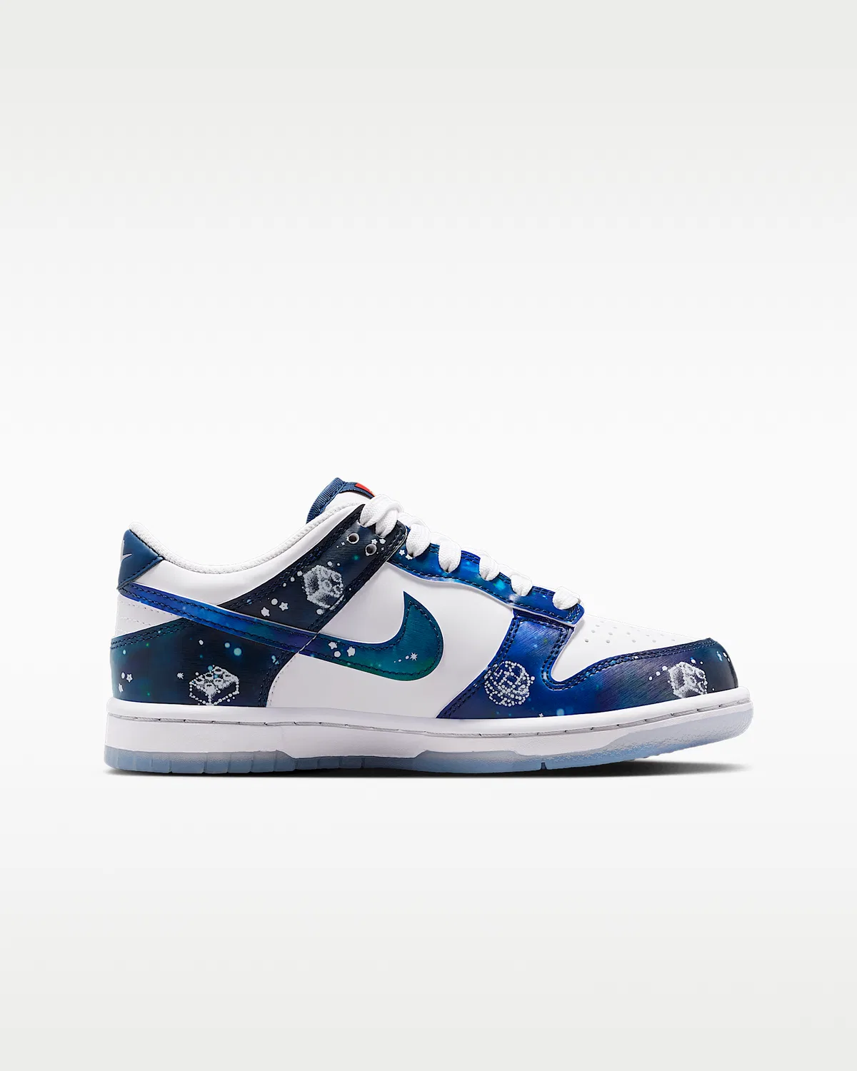 Детские кроссовки Nike Dunk Low x LEGO® Collection, White/Brave Blue/Metallic Platinum/Multi-Color — фото 3