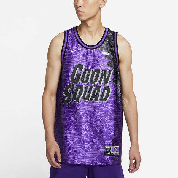 Майка Nike Lebron x Space Jam Basketball Jersey 'Purple Black', фиолетовый — фото 4