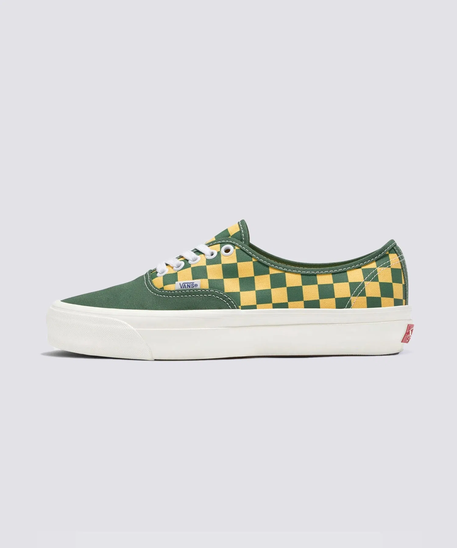 Унисекс кеды из канваса VANS Authentic 44 CHECKERBOARD зелёные