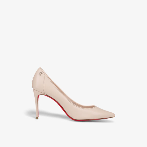 

Спортивные кожаные туфли Kate 85 на каблуке Christian Louboutin, цвет leche