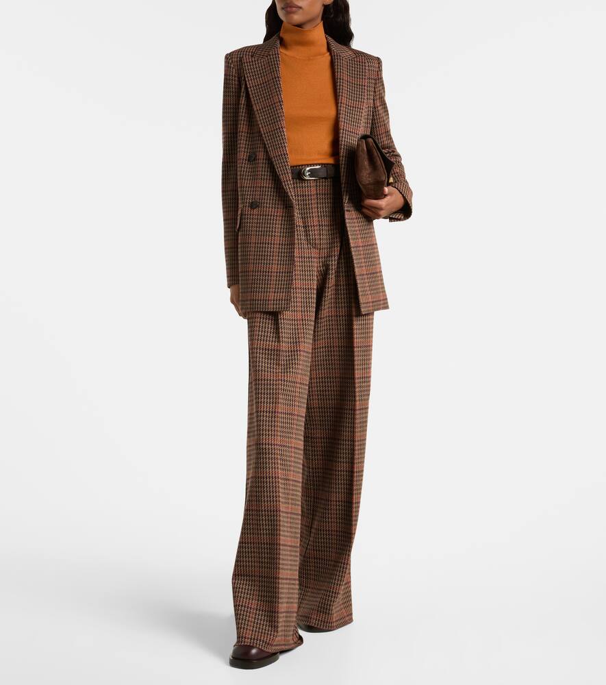 Брюки широкого кроя из шерсти и хлопкового джерси Max Mara, Galles — фото 2