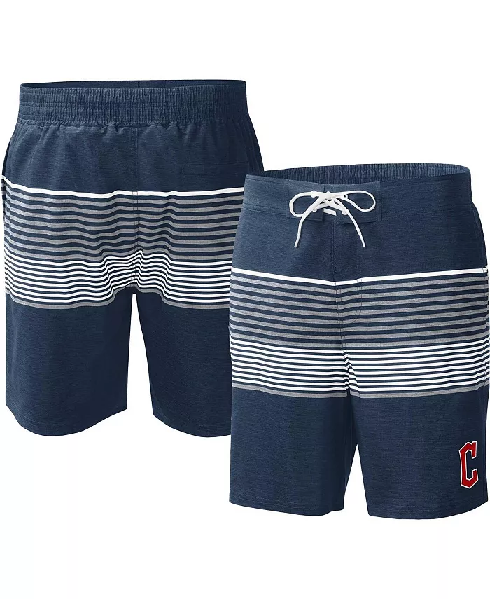 

Мужские плавательные шорты Cleveland Guardians Coastline Volley в синем цвете G-III Sports by Carl Banks