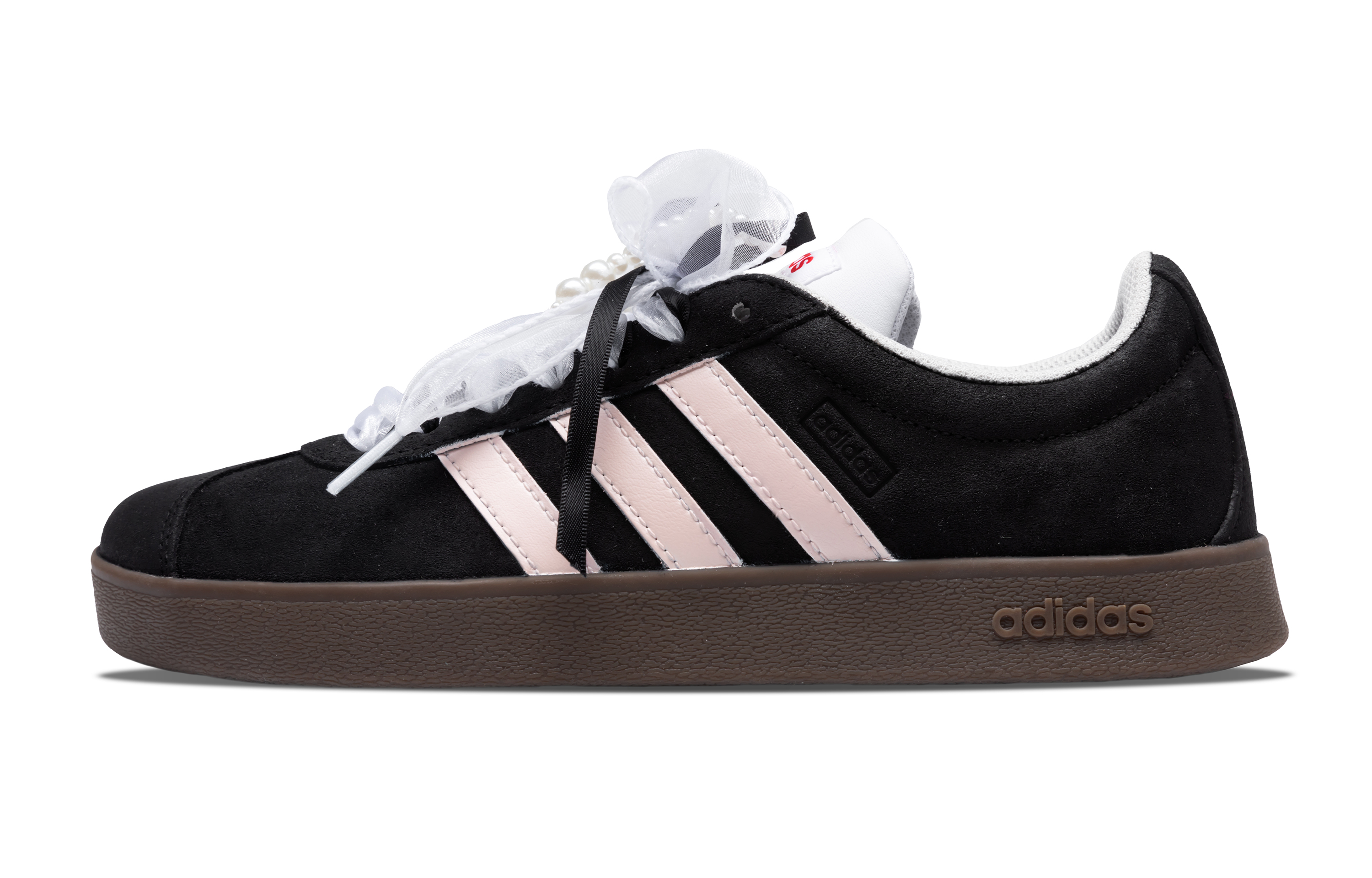 

Кроссовки adidas neo Skateboarding Shoes Unisex Low-top Black/pink, черный/розовый