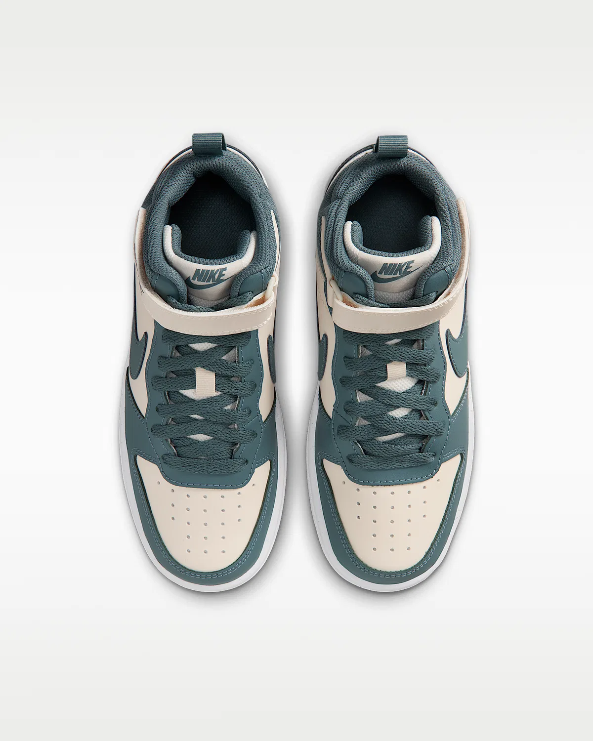 Кроссовки Nike Court Borough Mid 2 для детей, Chalk/Mineral Slate/White/Mineral Slate — фото 4