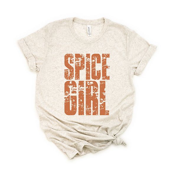 

Футболка с принтом Spice girl block distressed Simply Sage Market, Oatmeal, Серый, Футболка с принтом Spice girl block distressed Simply Sage Market, Oatmeal
