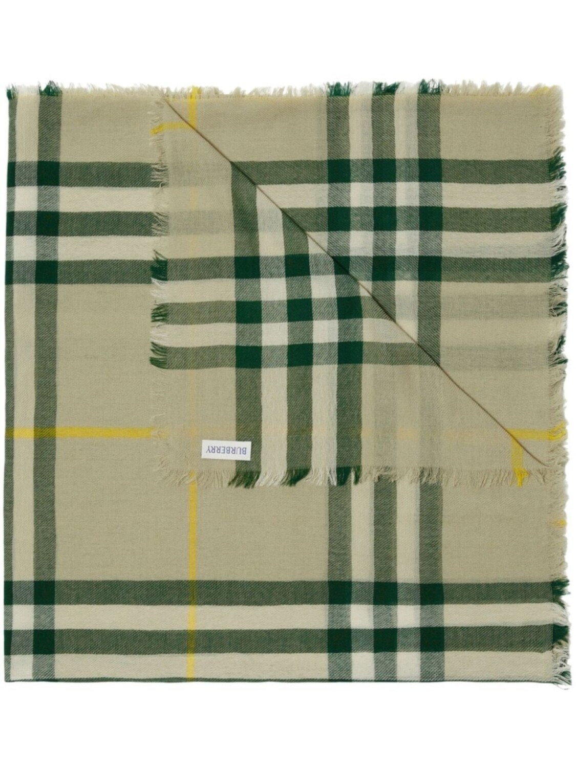 

Burberry шерстяной шарф в клетку Vintage Check, зеленый