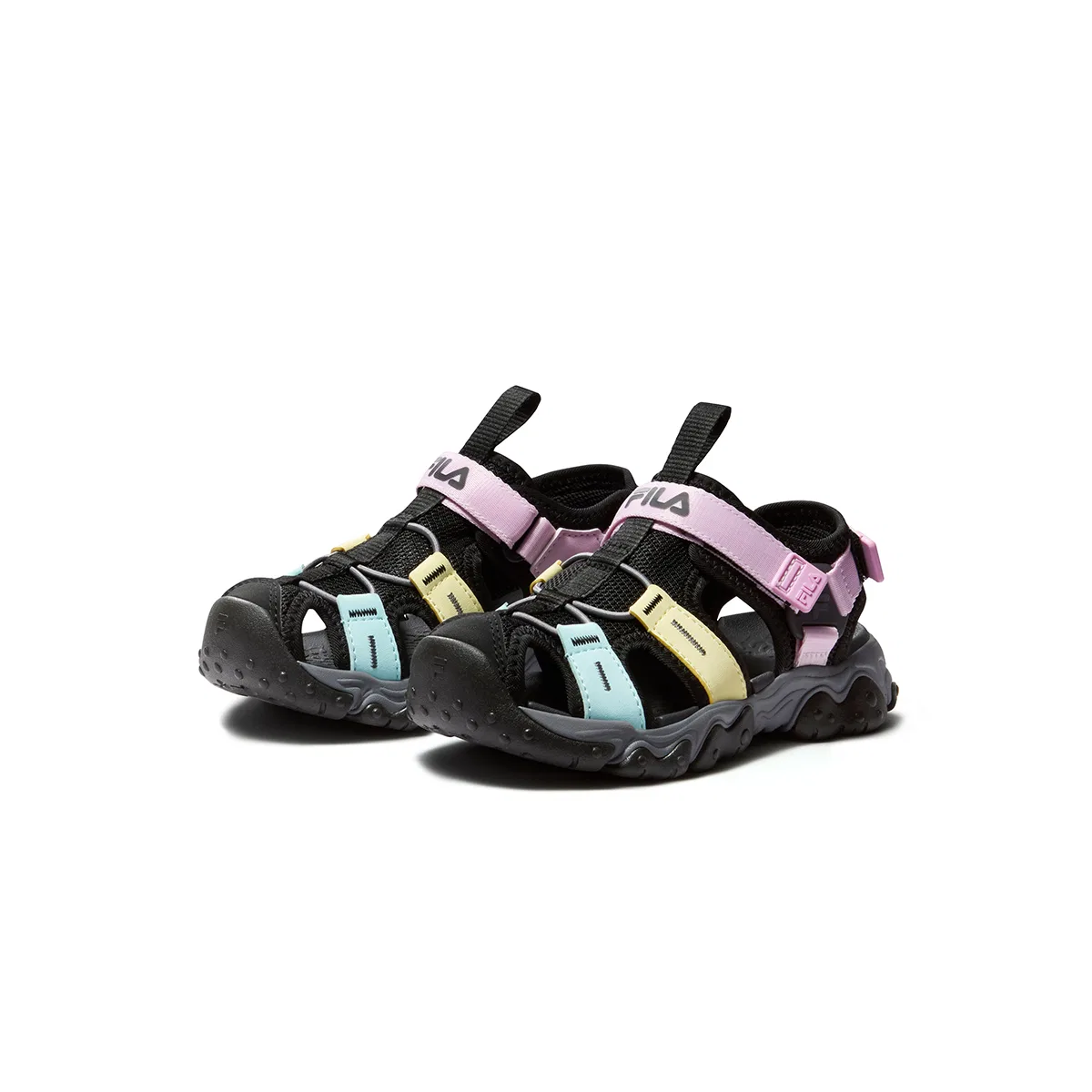 Сандалии детские FILA KIDS SEASON FSW Black/Lavender Powder — фото 4