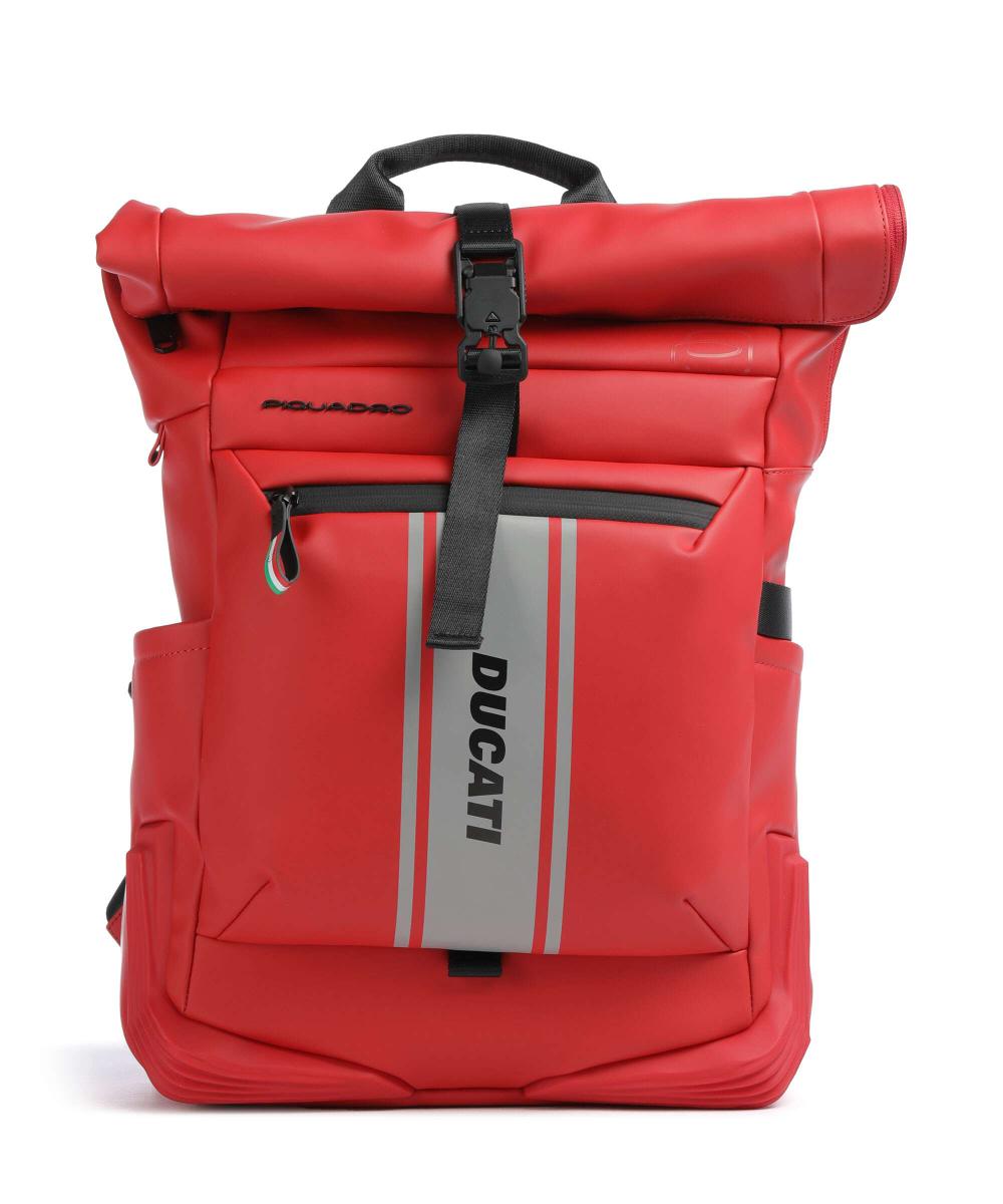 

Угловой специальный рюкзак Ducati Rolltop 16″ из полиуретана Piquadro, красный