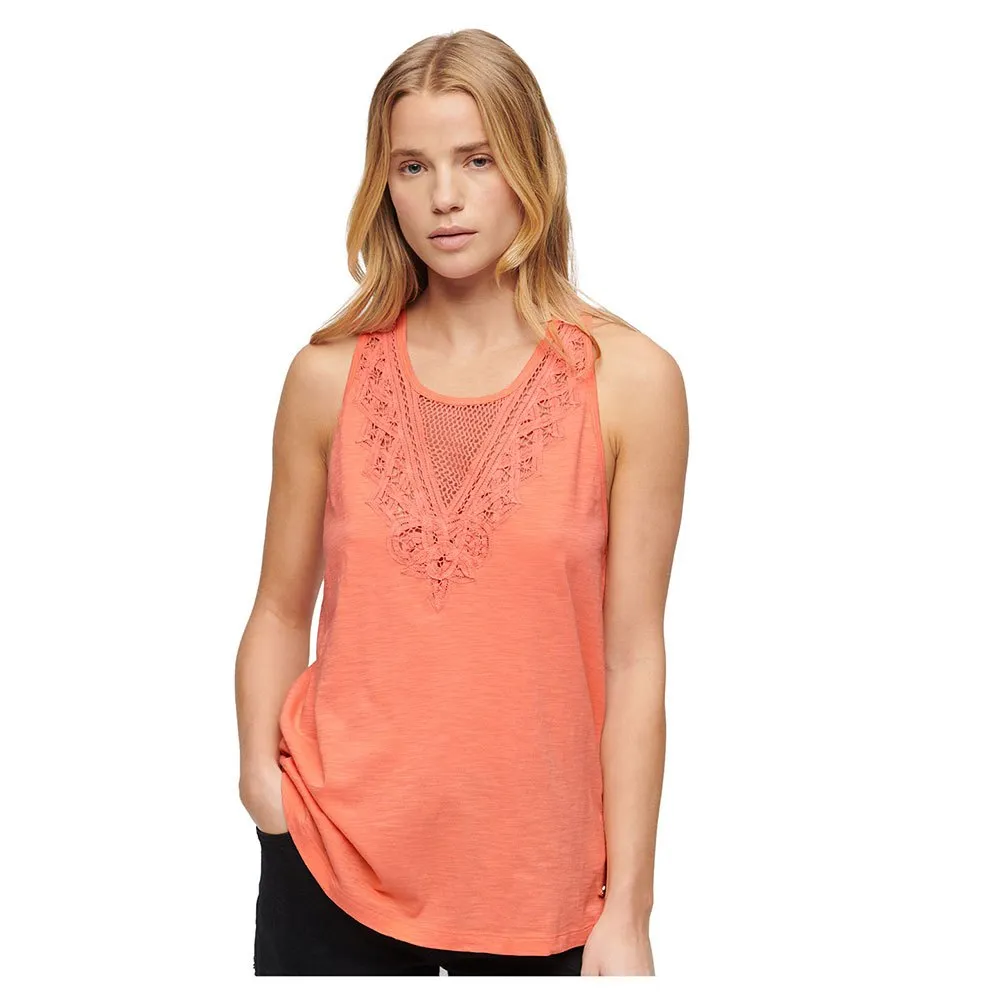 

Футболка Superdry Lace, оранжевый