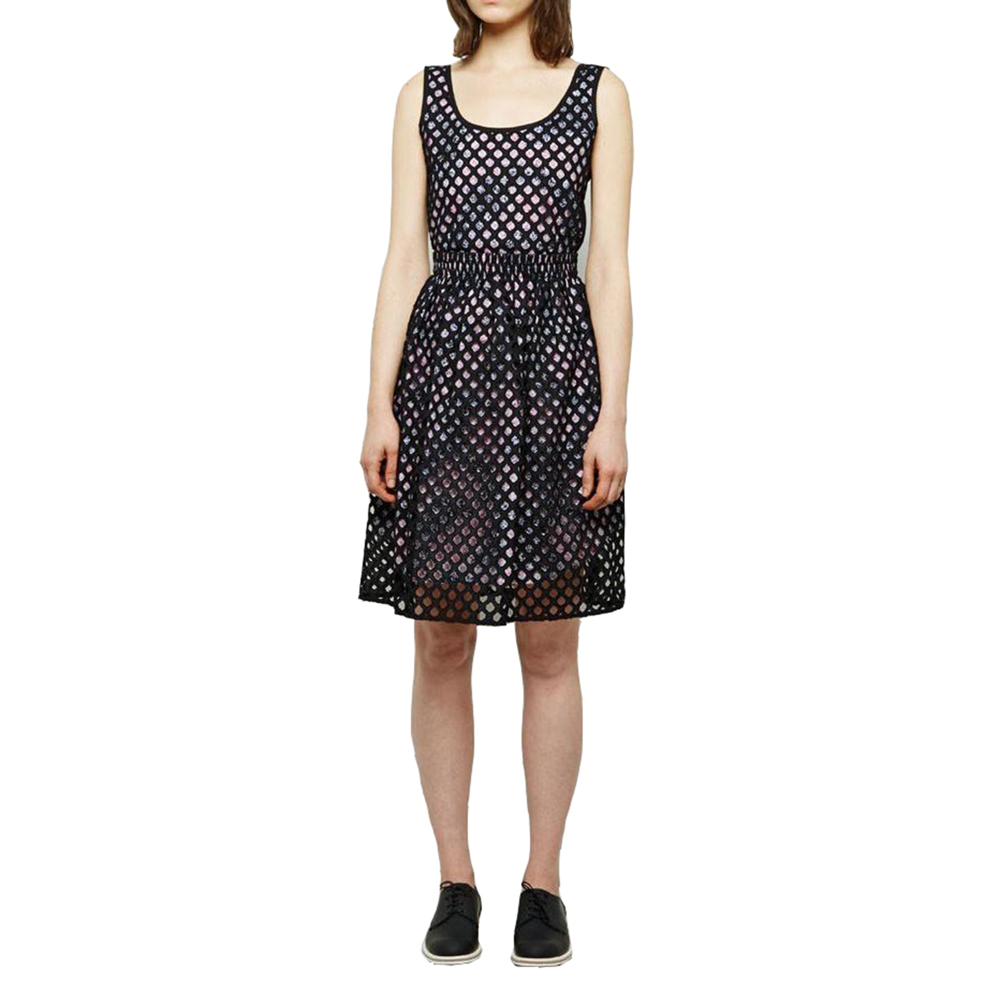 

Платье из хлопка Carven Eyelet, черное