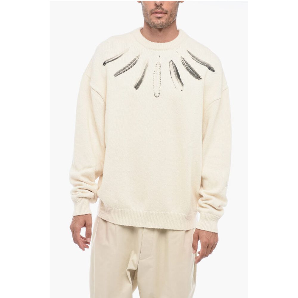 

Белый хлопковый свитер Marcelo Burlon, White