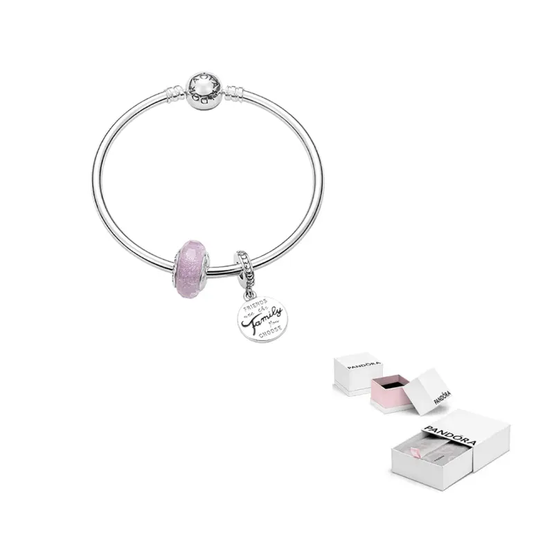 

Pandora Браслеты из стерлингового серебра 925 пробы женские розовые