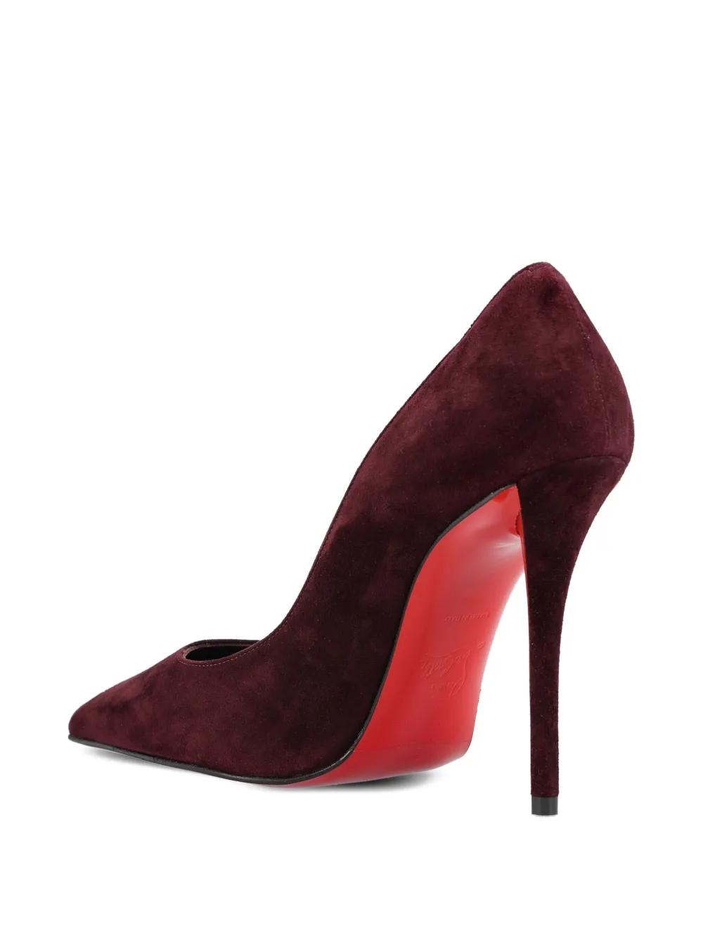 Туфли Miss Z 100 на шпильке с заостренным носком Christian Louboutin, красный — фото 4