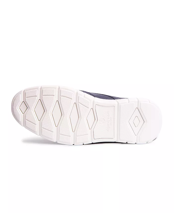 Hill Street технология Hands-Free Slip On кожаные оксфорды Wingtip Marc Joseph New York, синий — фото 4