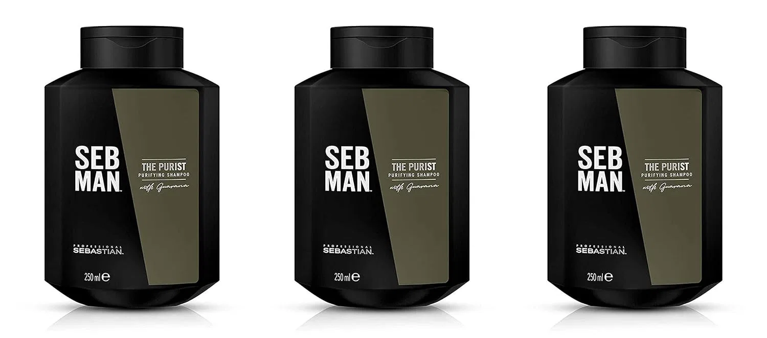 Шампунь «The Purist» 250 мл, набор из 3 шт. от Seb Man Sebastian