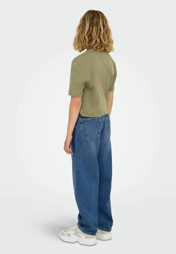 Прямые джинсы koggianna с очень высокой талией и свободным кроем. Only Girls, Medium Blue Denim — фото 3