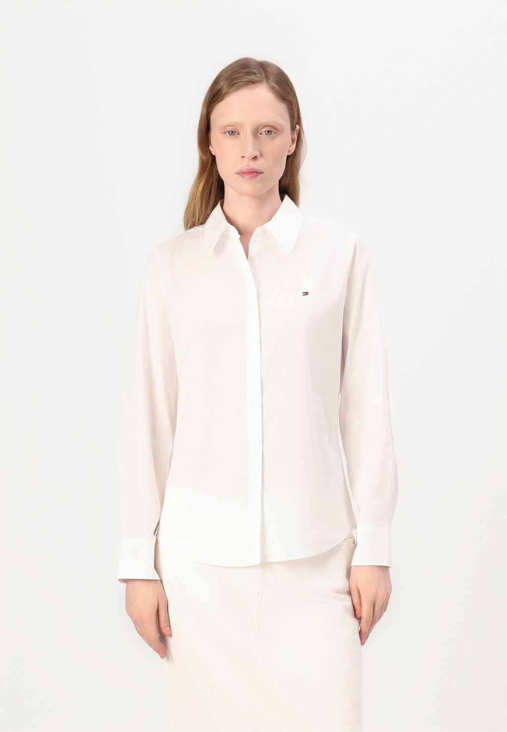

Блузка на пуговицах STRETCH REGULAR SHIRT Tommy Hilfiger, белый