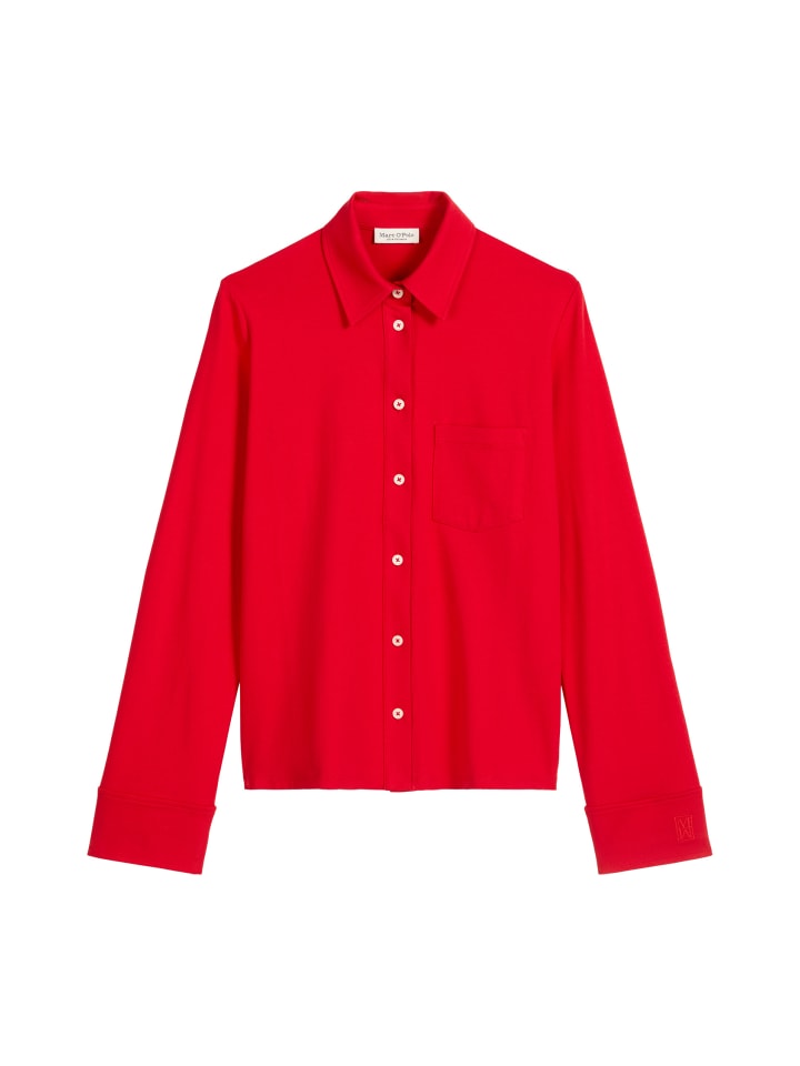 

Обычная трикотажная блузка ярко-красного цвета Marc O'Polo