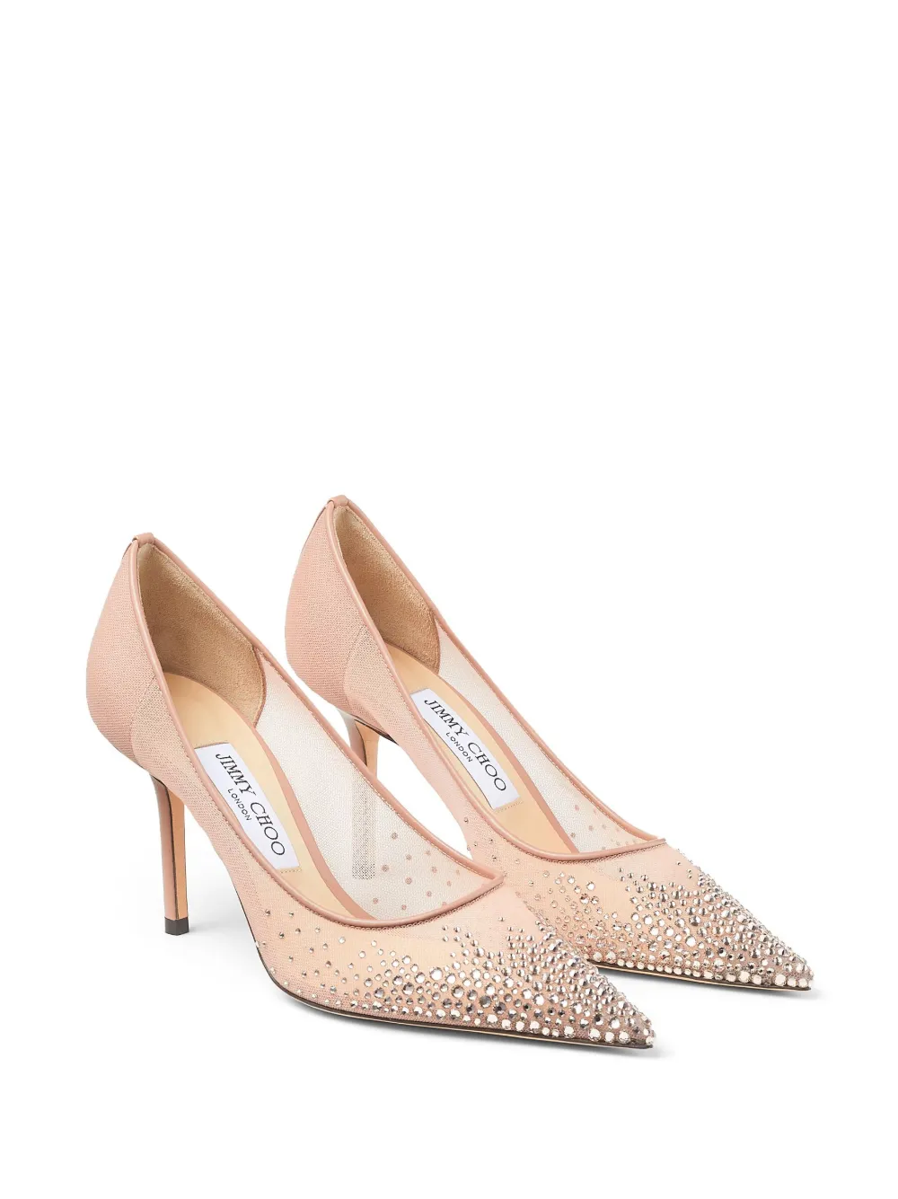 Туфли-лодочки Love 85 с кристаллами JIMMY CHOO, розовый — фото 2