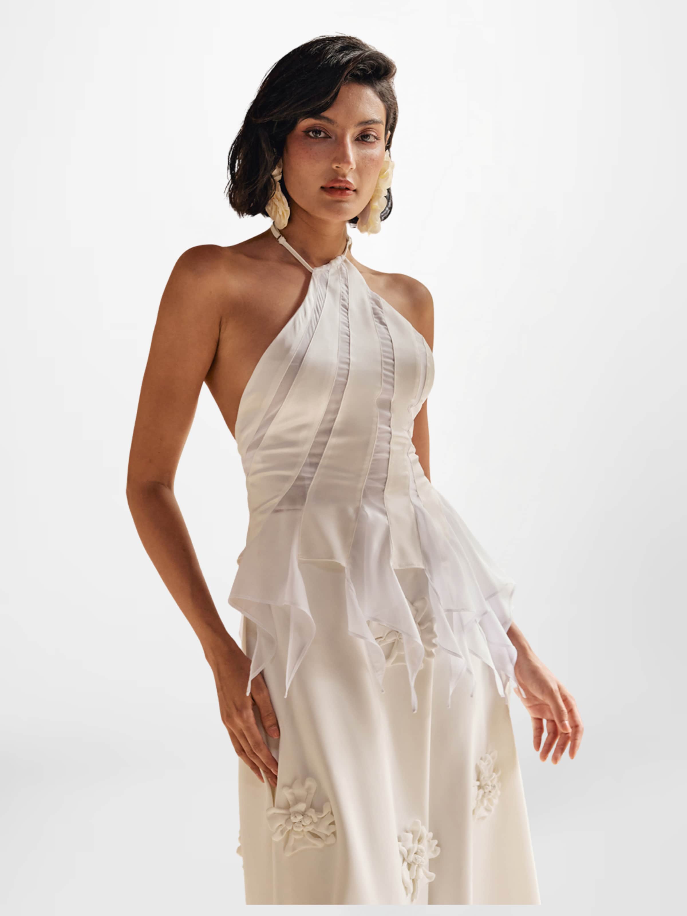 

Mew Mews Топ 'Narwanii' в белом цвете