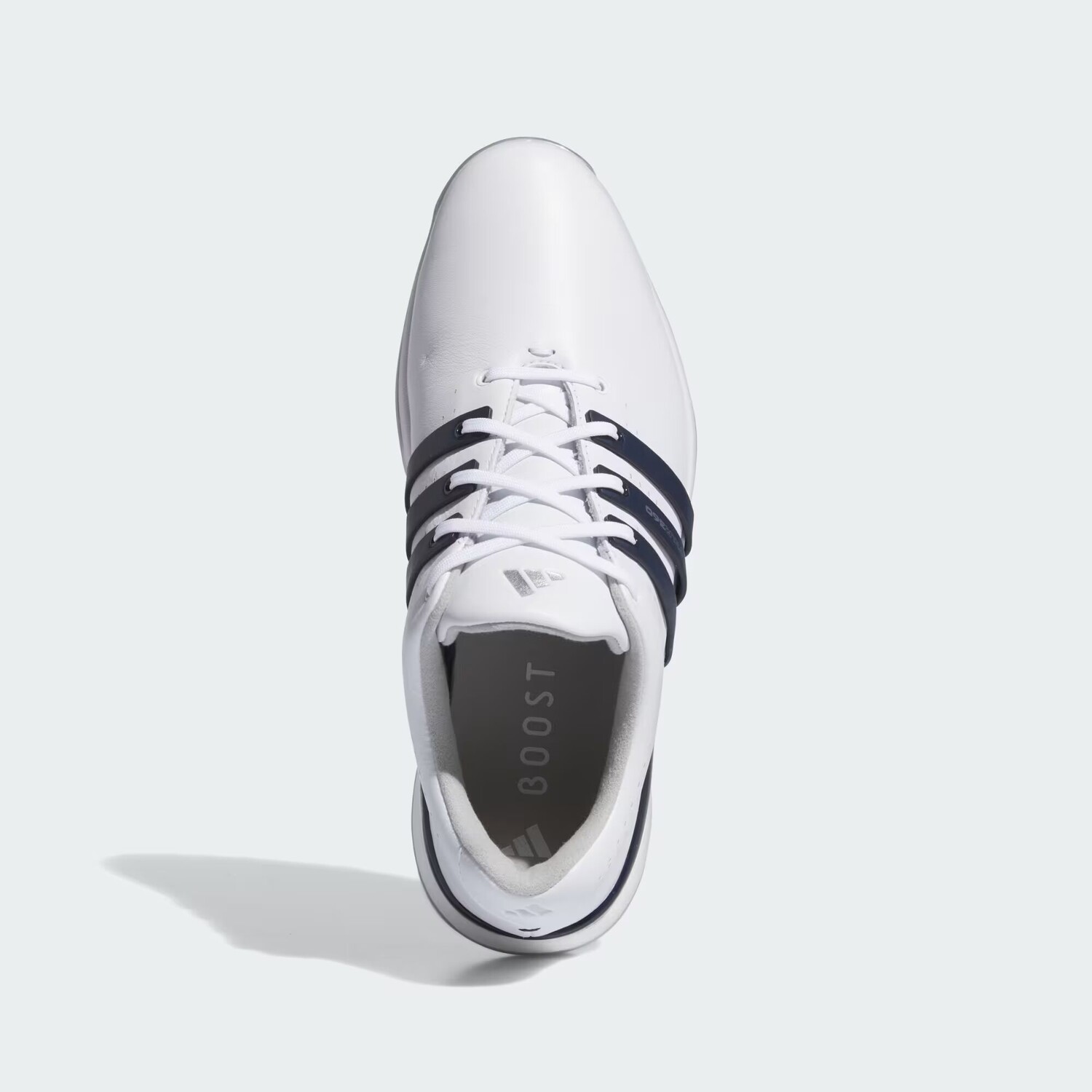 Кроссовки для гольфа Tour360 24 Adidas, цвет Cloud White/Collegiate Navy/Silver Metallic — фото 2