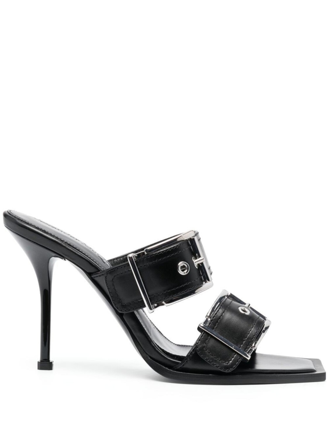 

Alexander McQueen босоножки с пряжками, черный