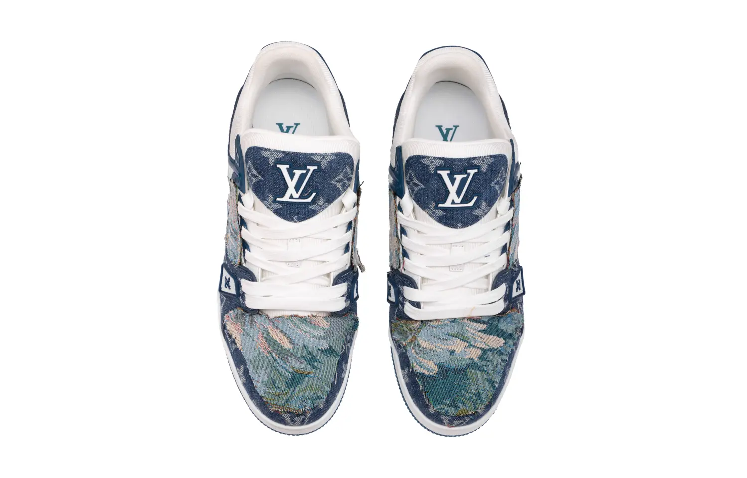 

Кроссовки Louis Vuitton Trainer с логотипом, темно-синий / белый