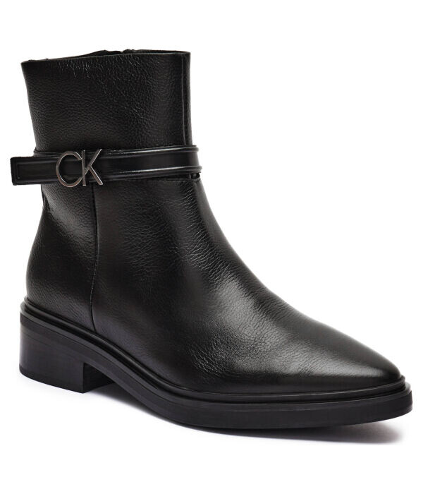 Ботильоны кожаные Calvin Klein, черный