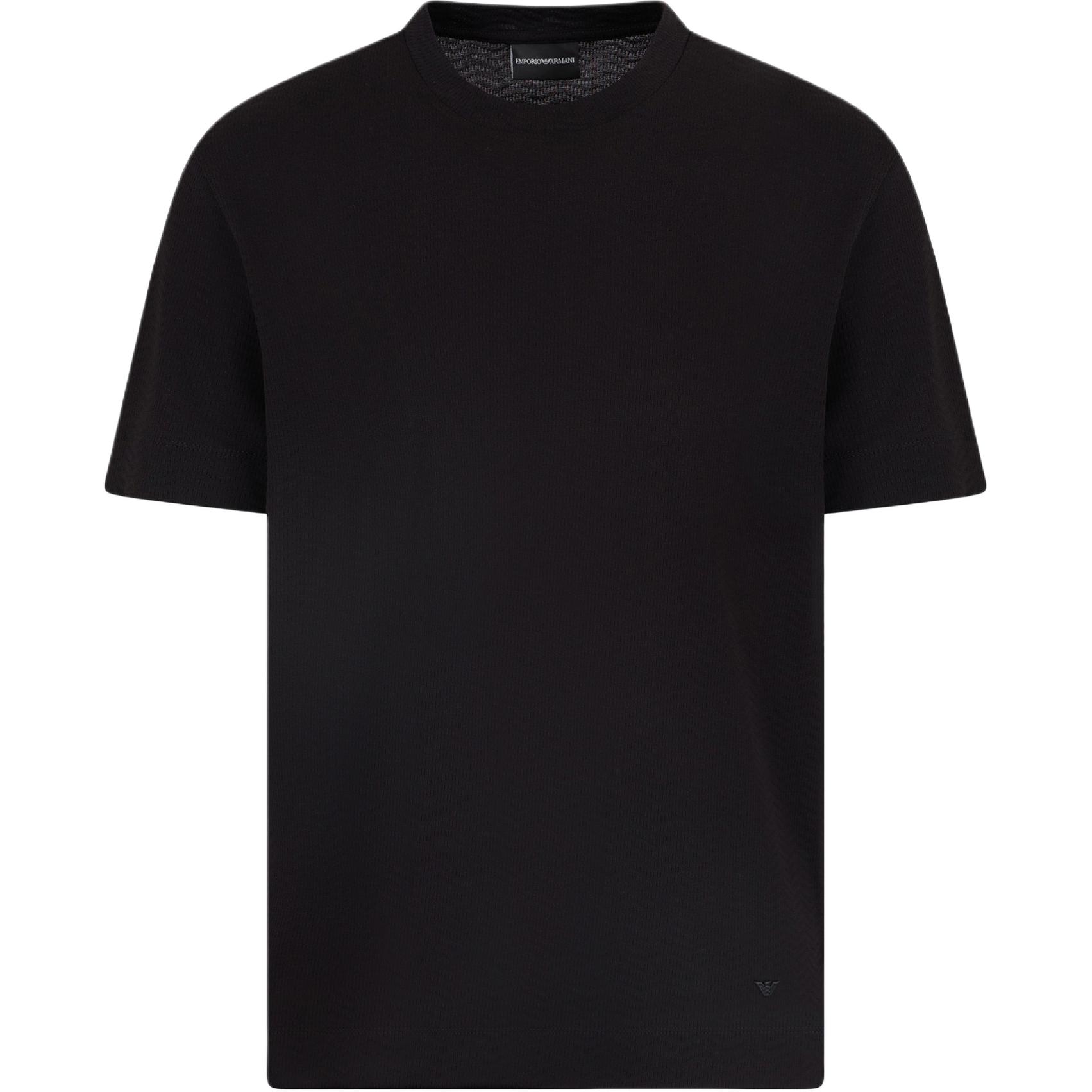 

Хлопковая футболка EMPORIO ARMANI, черный