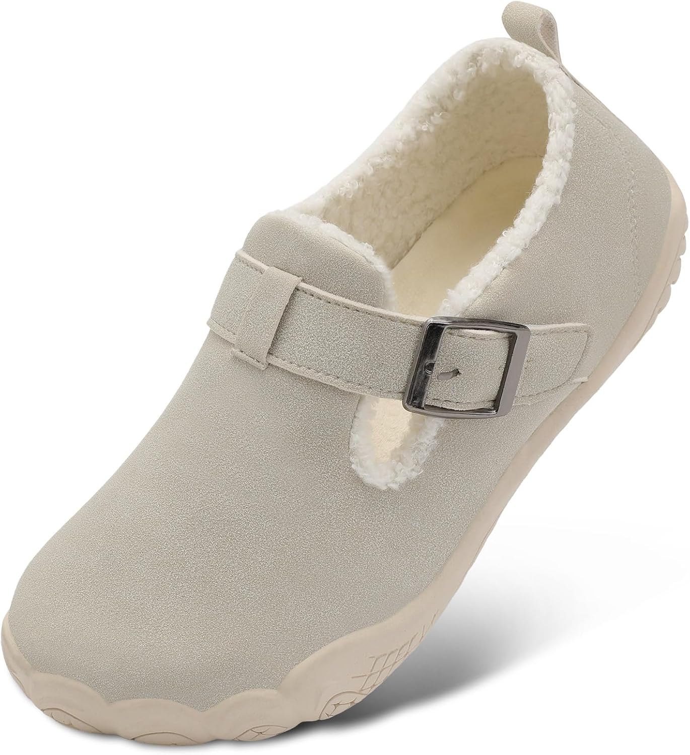 

Тапочки BARERUN для женщин и мужчин, широкие, зимние домашние туфли, регулируемые, для спальни, для дома и улицы, теплые слайдеры с поддержкой свода для мужчин и женщин, бежевый