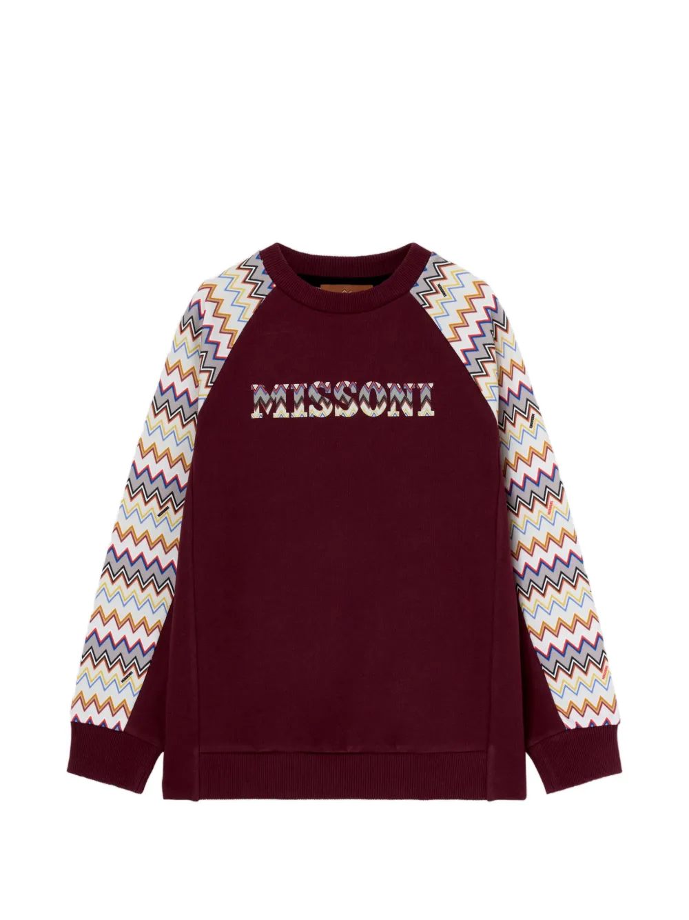 

Свитшот с зигзагообразным узором Missoni Kids, красный