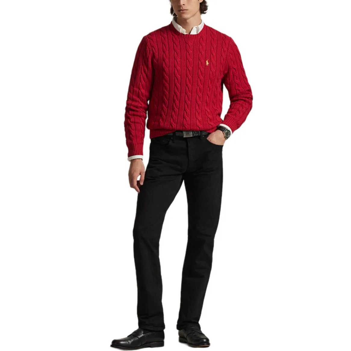 Свитер для водителя Polo Ralph Lauren, красный — фото 4