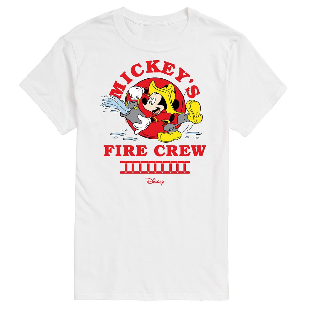 

Мужская футболка с рисунком Fire Crew Disney's Mickey Mouse, белый