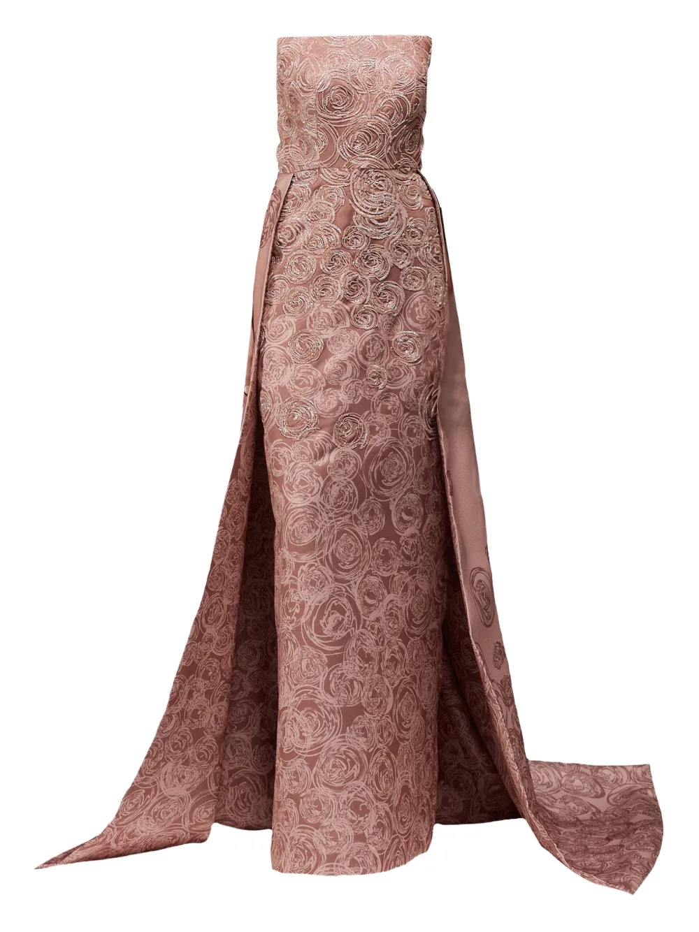 

Платье макси с пайетками Tha Seen, розовый