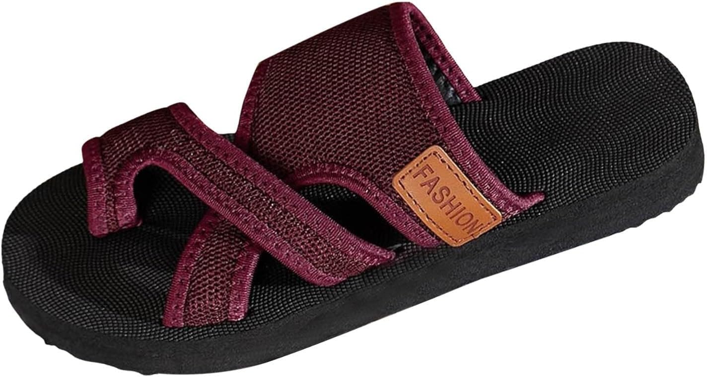 

Ортопедические сандалии Mmoneyake для женщин, модные ортопедические шлепанцы, легкие, с нескользящей подошвой, летние пляжные тапочки, повседневные открытые пляжные обувь для отпуска, красный