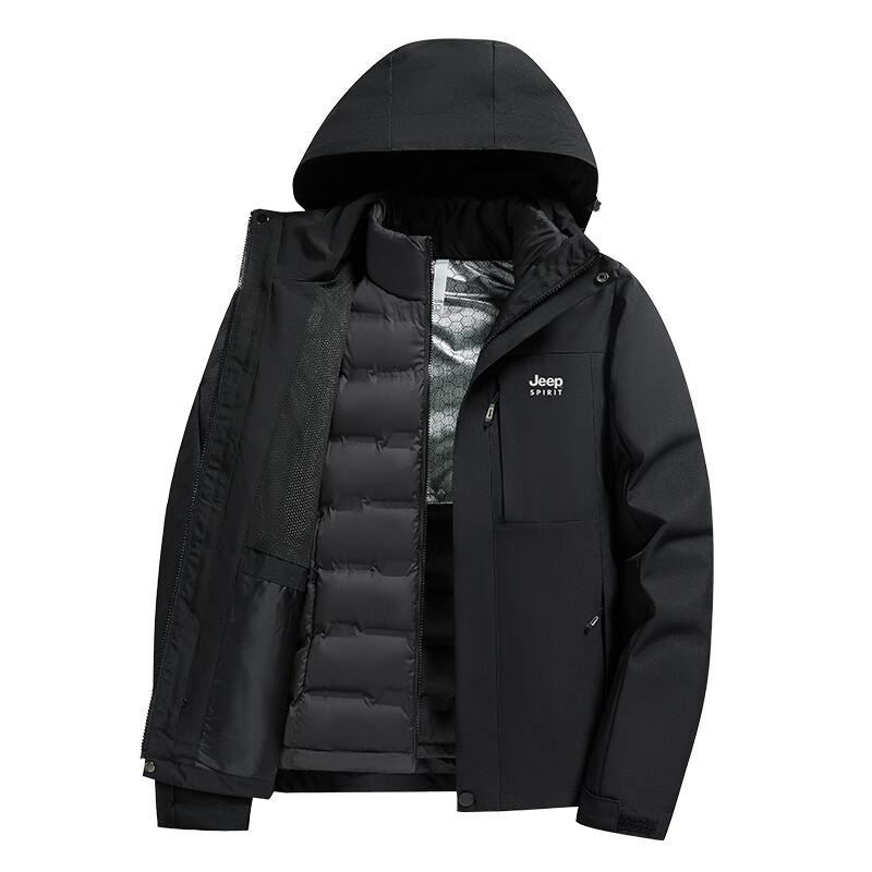 

Пуховик мужской Jeep Spirit, цвет Warm White/Black, Белый, Пуховик мужской Jeep Spirit, цвет Warm White/Black