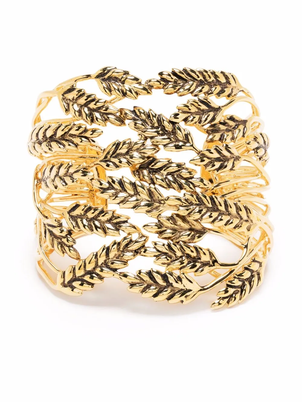 

Широкий браслет-бэнгл Wheat Aurelie Bidermann, золотой